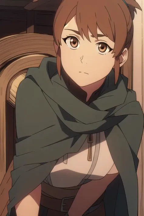 dotamarci, <lyco:marci-LYCORIStest:1>,
marci, bangs, brown hair, (brown eyes:1.5), ponytail, short ponytail,
BREAK belt, cape, armor, cloak, pouch, brown belt, belt pouch,
BREAK looking at viewer,
BREAK outdoors, 
BREAK <lora:GoodHands-vanilla:1>, (masterpiece:1.2), best quality, high resolution, unity 8k wallpaper, (illustration:0.8), (beautiful detailed eyes:1.6), extremely detailed face, perfect lighting, extremely detailed CG, (perfect hands, perfect anatomy),