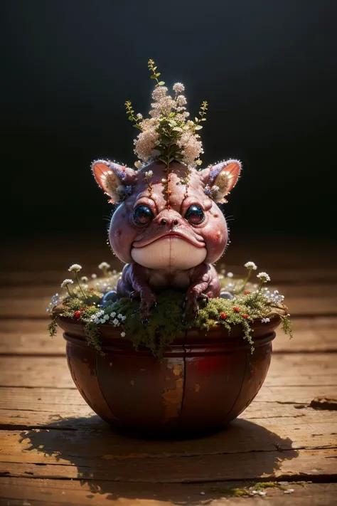Best quality, masterpiece, ultra high res, (photorealistic:1.4),absurdres,
Baby's Breath blossom,fantasy creature, 
creature, <lora:Creature:0.9>