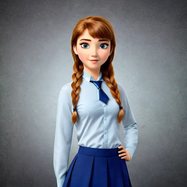 <lora:Wrise_Anna:0.7>
((schoolgirl, sexy school uniform, school))
