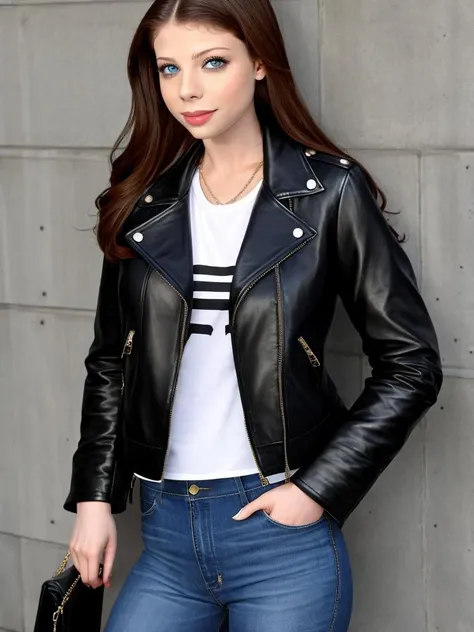 (MichelleTrachtenberg:0.8), cropped jacket, leather jacket,
<lora:MichelleTrachtenberg:0.8>