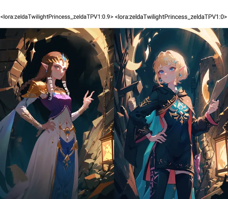 masterpiece, best_quality, solo, 1girl, thin 18yo princess zelda, twpr, nintendo, the legend of zelda, detailed dark cobblestone dungeon background, hand on hip, dark, dimly lit, low key, intricate clothes, small breasts <lora:epiNoiseoffset_v2:1> <lora:zeldaTwilightPrincess_zeldaTPV1:0.9>