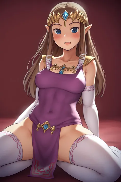 original character, masterpiece, best quality, realistic, perfect balance between light and shadow, Detailed, 1 woman, long brown hair, braided hair, golden brown eyes, face of pleasure, blushing, ahegao face, orgasm, open mouth, sharp teeth, fangs, happy, breasts medium sized, looking at viewer, 1 hand, squeezing a breast, lying down, on her back, legs spread raised, crotch exposed, pussy open, female masturbation, hand in pussy, fingers inserted in pussy, pussy play, inviting viewer, dripping, red miniskirt, white panties on the floor, condom belt,