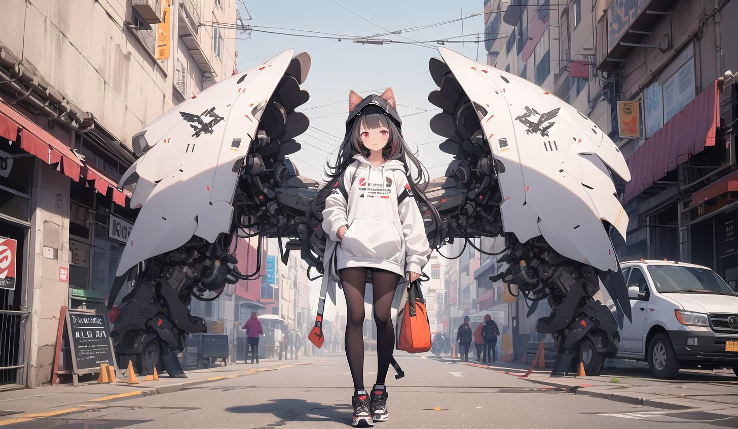 [LoCon/LoRa] Gigantic Booster Wings Concept (With multires noise version) v2.0- block weights LoRa