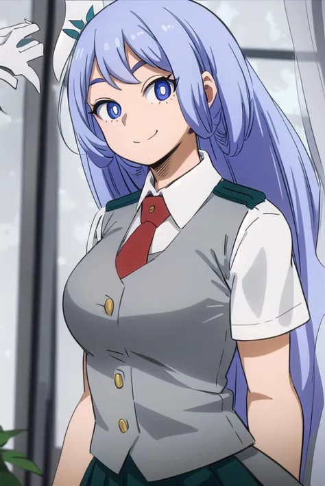 nejirehadou, <lyco:nejire hado s3-lyco-nochekaiser:1>,
nejire hado, long hair, blue eyes, blue hair, (bright pupils:1.5), smile,
BREAK skirt, shirt, school uniform, short sleeves, pleated skirt, necktie, collared shirt, vest, red necktie, u.a. school uniform,
BREAK indoors, classroom,
BREAK looking at viewer,
BREAK <lyco:GoodHands-beta2:1>, (masterpiece:1.2), best quality, high resolution, unity 8k wallpaper, (illustration:0.8), (beautiful detailed eyes:1.6), extremely detailed face, perfect lighting, extremely detailed CG, (perfect hands, perfect anatomy),