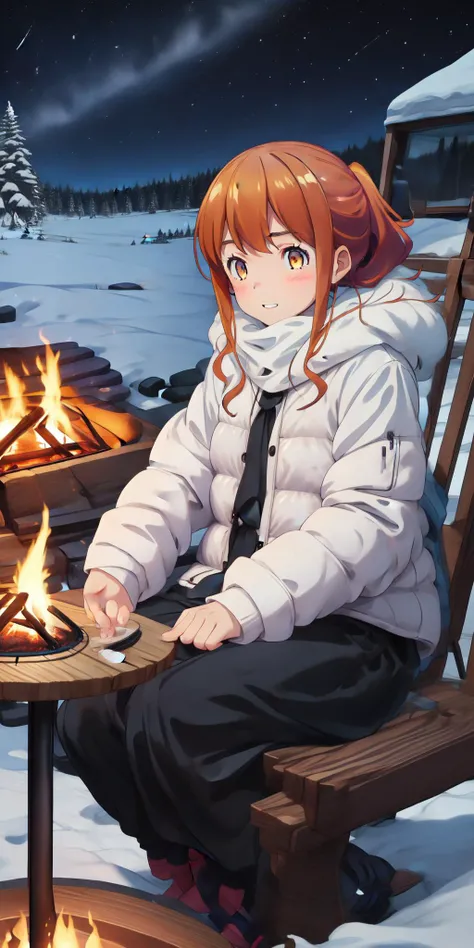 (masterpiece, best quality), intricate details,
1girl, camping, winter, snow, cold, tent, campfire, night, stars, jinno megumi,<lora:chara_Eromanga-sensei_JinnoMegumi_v1:1>