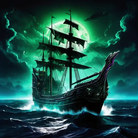 ((best quality)), ((masterpiece)), ((realistic,digital art)), (hyper detailed),DonMD34thM4g1cXL, magical,eerie, Sea Ship (Adventures of Sonic the Hedgehog), Wing Windows, Underglow Lights, Grille Guard, Cold Air Intake, Corundum, Extravagant, , <lora:DonMD34thM4g1cXL_v3.0-000015:0.85>