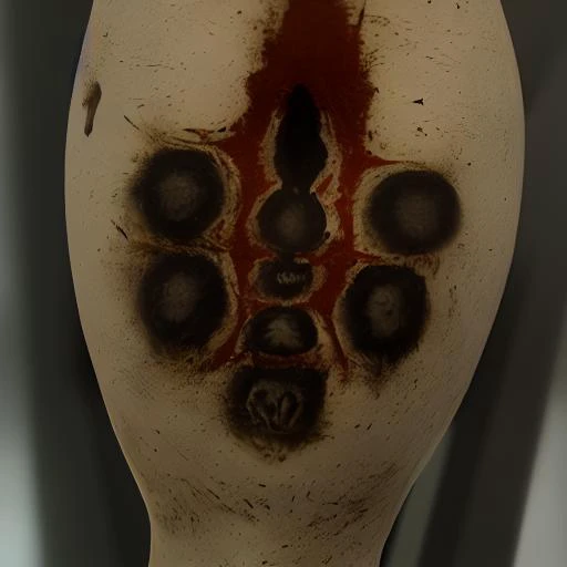 a cartoon picture of a naked asian girl, 7 y.o, execution by belly punching, impaled by black stick, sharp stick, penetrating her internal organs, bloody organs, 3d, execution, bloody pussy, suffering, white skin, penetrate internal organs, public execution, woman holds arms behind