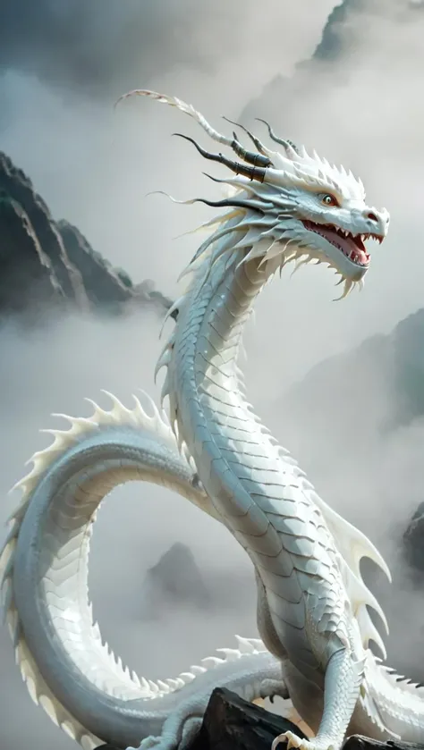 <lora:xl-shanbailing-1025-eastern dragon-000008:0.8>,bailing_eastern dragon,eastern dragon,white dragon,