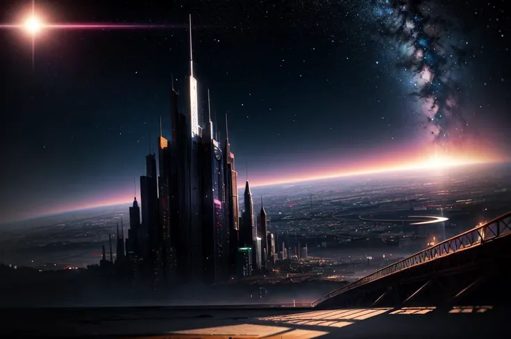 bokeh, space, (masterpiece), (best_quality), (illustration), anime movie background, official art, surreal forgotten location design,sunrise, a (artificial:1.3) space, angular,
<lora:DetailTweaker:1>