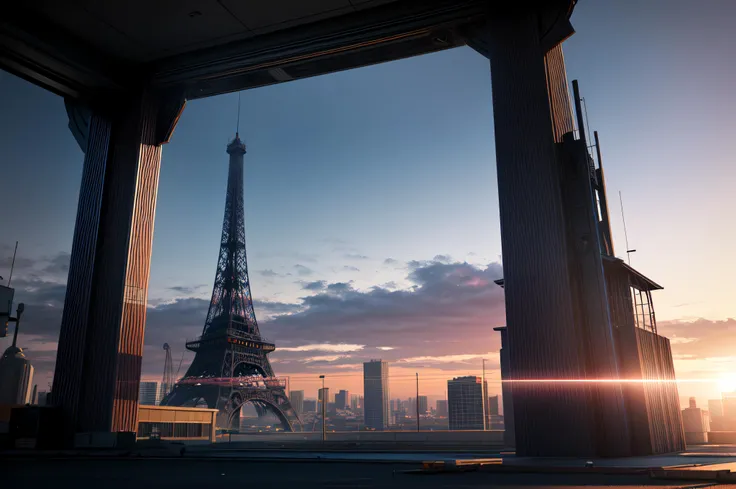 bokeh, cel shading, (masterpiece), (best_quality), (illustration), anime background, official art, surreal forgotten location design,sunrise, a (artificial:1.3) tower, angular,
<lora:DetailTweaker:1>