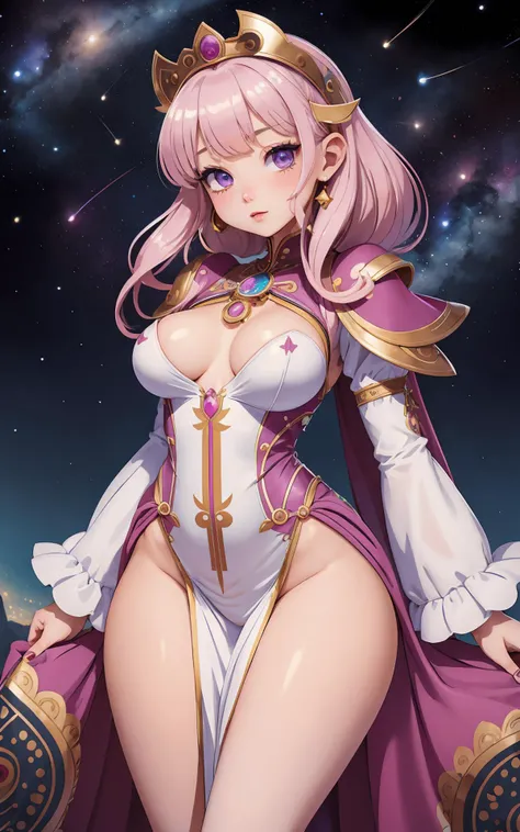 (masterpiece), (best_quality), (ultra-detailed), (illustration), (welcoming), 1girl, (mayan magus astronomer:1.3), (full body:1.4), muted white lipstick, , shiny magenta eyes, [:seductive costume design:0.2], sitting,glowing eyes, (small breasts:1.5), wide hips, tall, thicc slim hourglass figure,(muscular legs:0.6), skindentation, (evening gown, (clothes lift:1.4):1.2), <lora:EnvyCuteMix01:0.55>, official art, vivid color, finely detailed, hyper detailed, 8k, high resolution illustration, absurdres, intricate detail