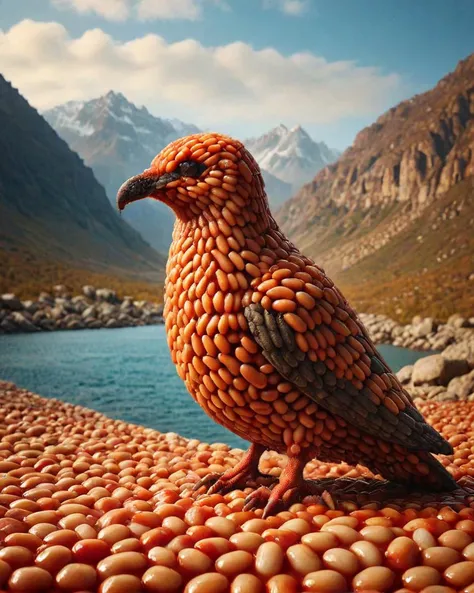 Cinematic still, Persian (Little Dipper:1.2) , it has attractive details, Iridescent mountains, moody lighting, Colorful details, <lora:Beanz_Style_SDXL:1> ais-beanz