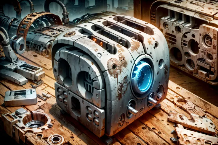 <lora:add_detail:0.6> <lora:OxideTech:0.8> (masterpiece, best quality, realistic, detailed, sharp:1.2), intricate details, mechanical parts, oxidetech, (toaster:1.3), dirty, cogs, broken, dust, rust,