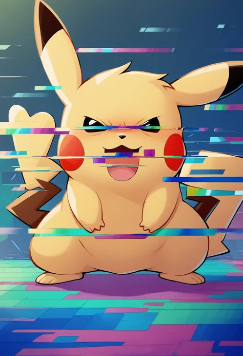 score_9, score_8_up, score_7_up, score_6_up, BREAK source_anime, glitch, glitching,glitching over face,glitch censor,pikachu,pokemon,no humans <lora:GlitchingXL:1.5>