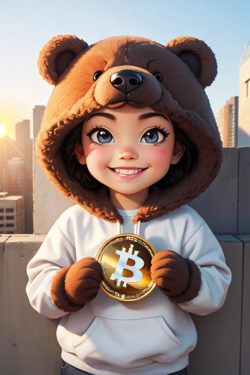 banksy style,wall graffiti drawing of cute bear(1) holding bitcoin,big smile,citystreet, sun rise, depth of field,
<lora:_face0.1> baby facreamyvibes artstyle SDXL - Trigger with dreamyvibes artstyle:0.3> Dreamyvibes Artstyle