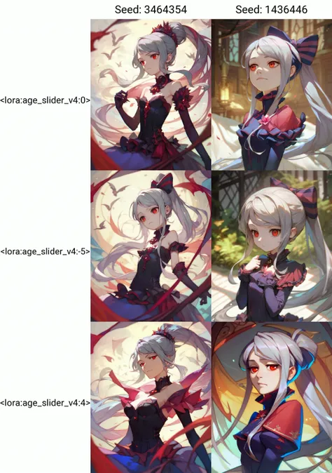 rating_safe 1girl skinny <lora:ShalltearXL:1> shalltear grey hair long hair ponytail red eyes vampire <lora:age_slider_v4:0>