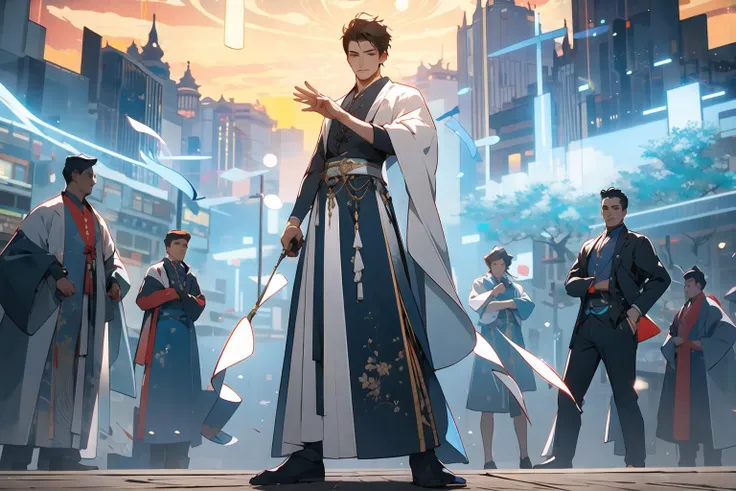 masterpiece,(masterpiece, top quality, best quality),Chinese clothing,outdoors,full body,