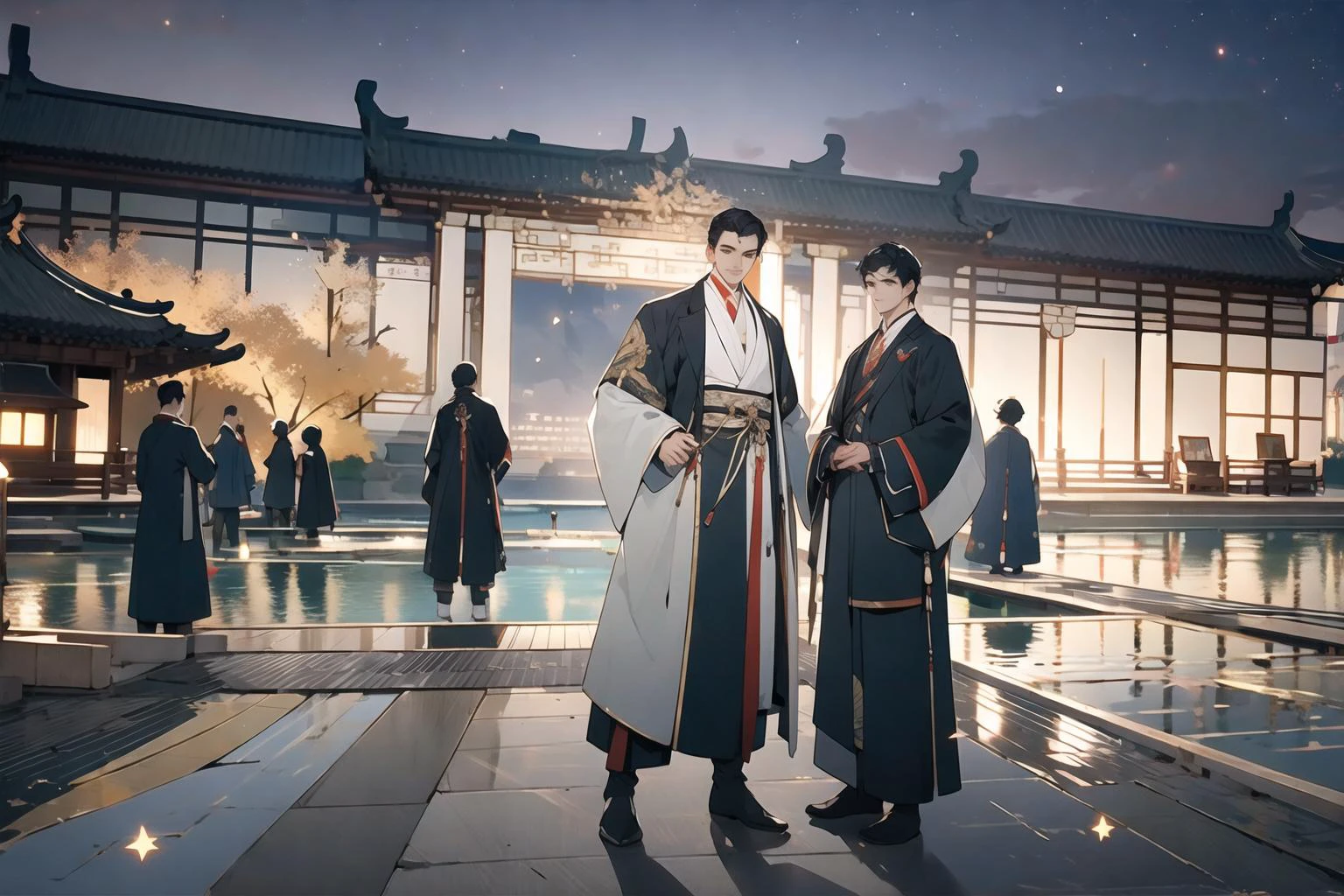 masterpiece,(masterpiece, top quality, best quality),Chinese clothing,outdoors,full body,