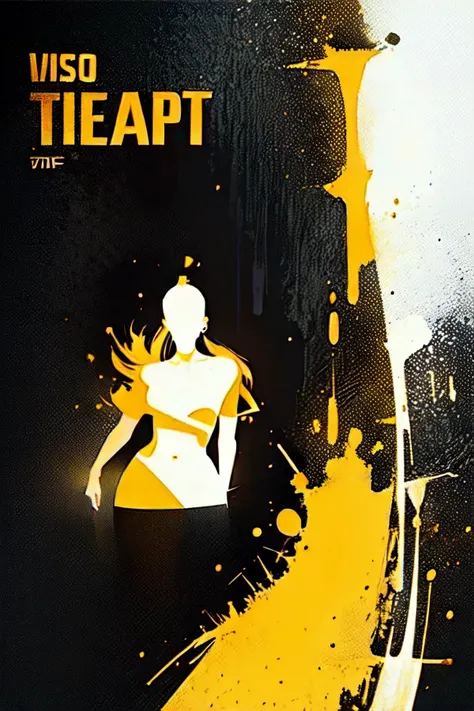 ((masterpiece)),best quality,perfect anatomy,8K wallpaper,
MinimalistPoster,Random element,pistol,yellow theme,English text,
abstract female body shadow,
<lora:MinimalistPoster_v2:1>,