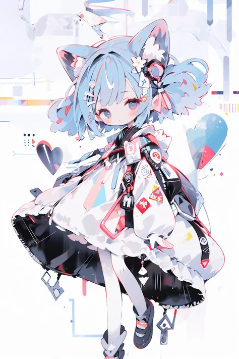 chibi, <lyco:è£æ¹chibi:1.0>,<lora:geometric_shapes:0.4>, cute girl,chibi,parameters laser,1girl,masterpiece,best quality,highly detailed,FHD,1080P.2K.4K.8K,near future city,<lora:laser0626:1>