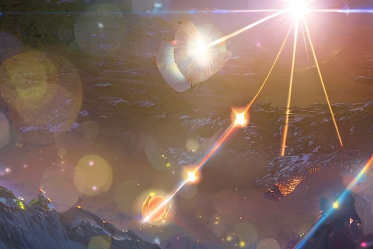 Tower of fantasy Unreal Engine,cinematic shot,best quality, masterpiece, realistic,,science_fiction,sci-fi,glowing_eyes, (explosion sparks:1.5), (Lens Flare:2),(lightsaber:0.8),volume fog,mecha_robot,debris,many soldiers fight,ufo, relic,snow mountain  .underwater,physically-based rendering,cinematic shot,best quality, [insect :robot2] ,robot_mecha,scenery,shimmering coral,battlefield,debris,alien craft,lazers, 16k