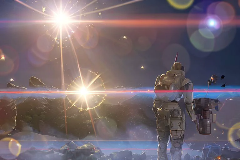 Tower of fantasy Unreal Engine,cinematic shot,best quality, masterpiece, realistic,,science_fiction,sci-fi,glowing_eyes, (explosion sparks:1.5), (Lens Flare:2),(lightsaber:0.8),volume fog,mecha_robot,debris,many soldiers fight,ufo, relic,snow mountain  .underwater,physically-based rendering,cinematic shot,best quality, [insect :robot2] ,robot_mecha,scenery,shimmering coral,battlefield,debris,alien craft,lazers, 16k