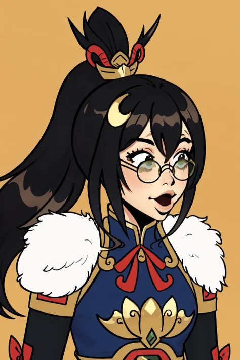 (masterpiece, best quality), intricate details,
1girl, <lora:firecracker_vayne:0.8> firecracker vayne, 1girl, glasses, china dress, hair ornament, ribbon, pantyhose, ponytail,
<lora:Pog:1.2> Pog,