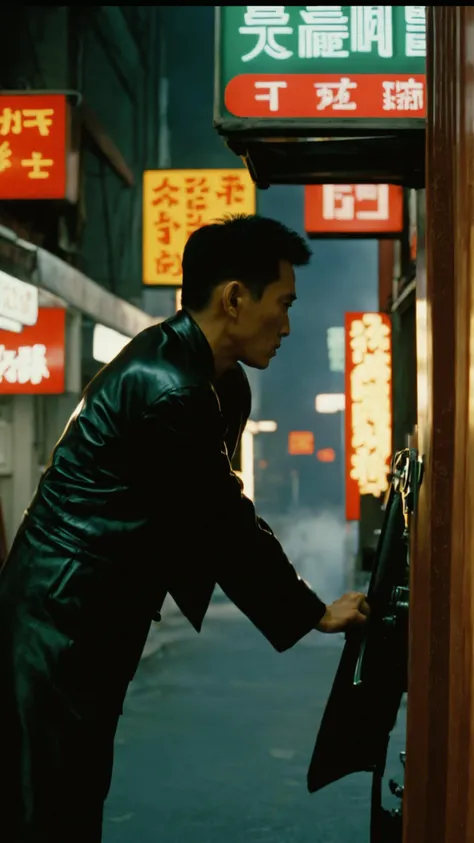 movie screen cap , cinematic movie by Wong Kar-wai , Haskell Wexler