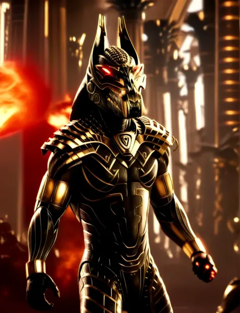score_9, score_8_up, score_7_up,
<lora:Set_(Gods_of_Egypt)_(SDXL)_(AD):1> Set, Gods of Egypt, muscular, robot, mecha, sleek metal body, glowing red eyes, enhanced body,
8K, In'ei, perfect depth of field, chiaroscuro, volumetric lighting, clear_eyes, crisp details, cinematic lighting, cinematic masterpiece,
dynamic action pose, detailed background, photographic realism, masterclass 8K Uneal 5 CGI render, evil, villain, fight, damaged temple, golden light, perfect proportions, perfect hands,
BREAK zPDXL,