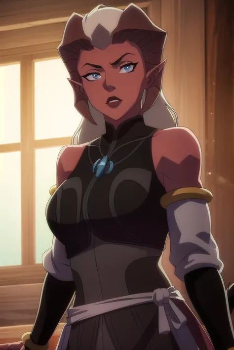 zahrahydris, <lora:zahra hydris-lora-nochekaiser:1>,
zahra hydris, colored skin, red skin, horns, long hair, pointy ears, (grey eyes:1.3), makeup, lipstick,
BREAK thighhighs, bare shoulders, jewelry, tail, earrings, boots, detached sleeves, sash, thigh boots,
BREAK indoors,
BREAK looking at viewer, dynamic pose,
BREAK <lyco:GoodHands-beta2:1>, (masterpiece:1.2), best quality, high resolution, unity 8k wallpaper, (illustration:0.8), (beautiful detailed eyes:1.6), extremely detailed face, perfect lighting, extremely detailed CG, (perfect hands, perfect anatomy),