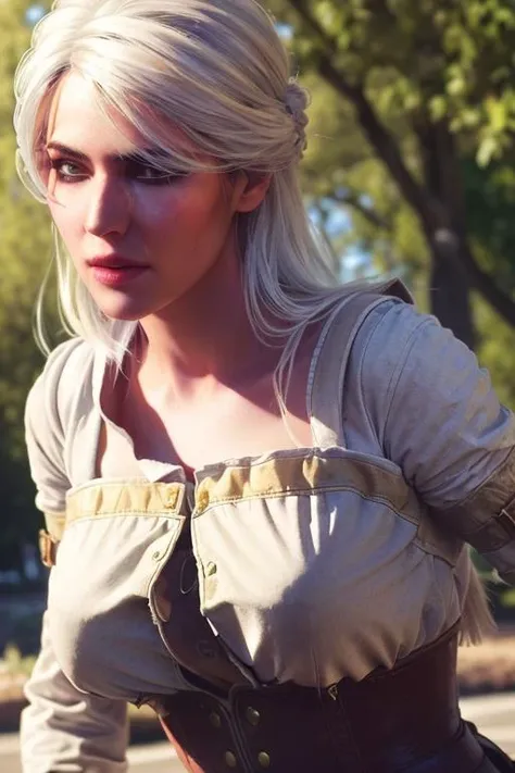 (8k, RAW photo, best quality, masterpiece:1.2),(realistic, photo-realistic:1.37), ((best quality)), ultra high res,extremely detailed CG unity 8k wallpaper, physically-based rendering,cinematic lighting,full body, (bokeh:1.4), siri a woman,(upper body:1.3)<lora:siri:0.9>