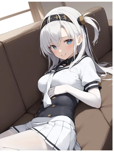score_9, score_8_up, score_7_up, score_6_up, score_5_up, score_4_up, source_anime,
BREAK
(1girl:1.1), (solo:1.3),
BREAK
<lora:suzutsuki:0.75>, ,
suzutsukiKC, long hair, school uniform, white hair, pleated skirt,white necktie, elbow gloves, white gloves, miniskirt, one side up, white skirt, clothes writing, white pantyhose, black sailor collar, hachimaki, white bodysuit, corset, short sleeves, black headband,
BREAK
(jitome:1.2),
(closed mouth:1.1),
BREAK
cowboy shot,
BREAK
pov,
BREAK
(on couch, close-up portrait, on side, lying,:1.3),
BREAK
noon,
BREAK
ocean,
BREAK
<lora:GoodHands-vanilla:1>,
nice hands, perfect hands,
