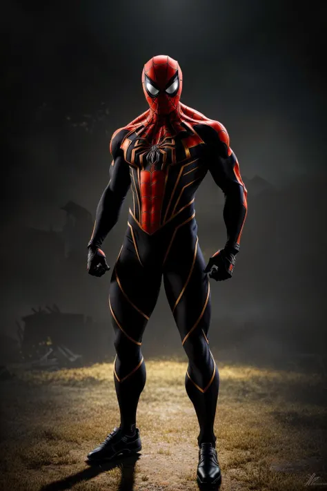 <lora:armspiderverse_v3:1> armspiderverse
masterpiece, highly detailed 8k raw photo, best quality, volumetric lighting and shadows, render in arnold
a man in classic spidersuit, (Hands clenching into fists, indicating anger or frustration:1.2)
airport background