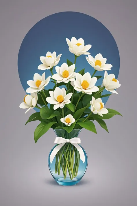 no humans, flower, white flower, still life, smagnificent panorama view,ribbon, <lora:flower_20230708130319:0.5>