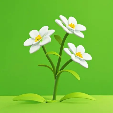 no humans, flower, simple background, still life, green background, white flower, leaf, green theme, plant,, <lora:flower_20230708130319:0.8>