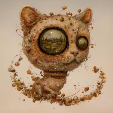 <lora:SDXL_Style_by_Naoto_Hattori_Sa_May_V4:1> Style by Naoto Hattori a cat