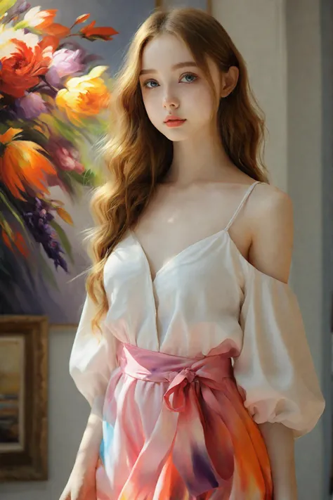 oil painting, vivid colors, beautiful light,
masterpiece, best quality, 1girl, <lora:kwFemale_Beta40-SDXL_v1:1>,