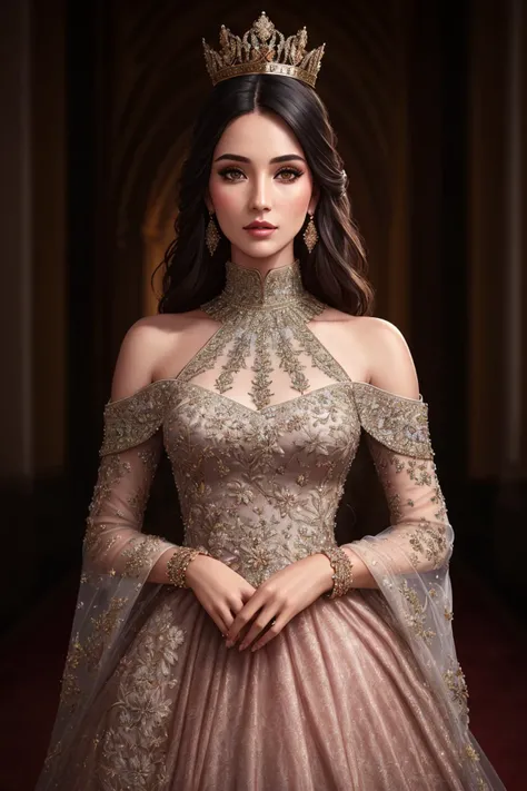 Masterpiece, absurdres,award winning photo, extremely detailed, amazing, fine detail, ((extremely detailed eyes and face)), by lee jeffries nikon d850 film stock photograph 4 kodak portra 400 camera f1.6 lens rich colors hyper realistic lifelike texture dramatic lighting unrealengine trending on artstation cinestill 800 tungsten, beautiful woman,Haute_Couture, designer dress, woman wearing a Haute_Couture dress,turtleneck_style,off_shoulder,floral embroidery,front view, crown,jewels,cowboy shot
<lora:Haute_Couturev2:0.75>