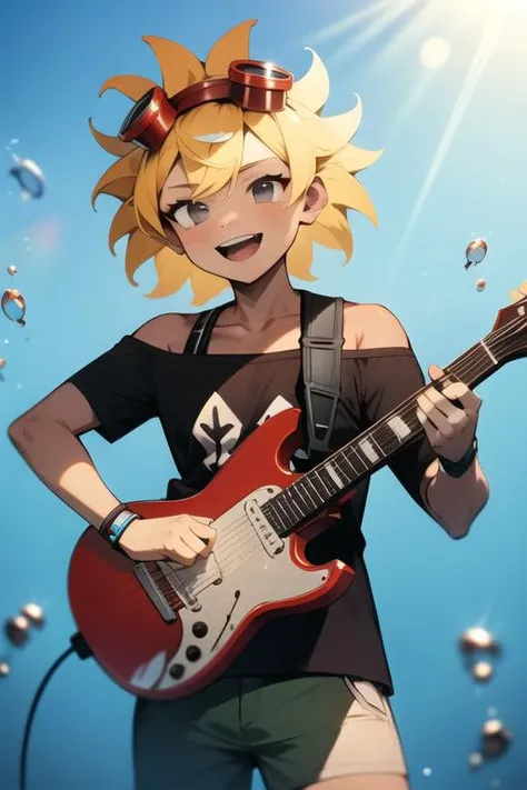 <lora:solarflare-05:1> solarflare, holding guitar, playing guitar, under water, masterpiece, best quality