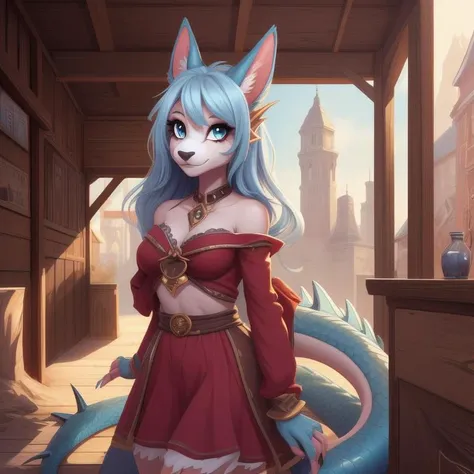 image of anthro dragon girl, female, humanoid, furry, beauty, cute, adorable, hi res, sharp, detailed background