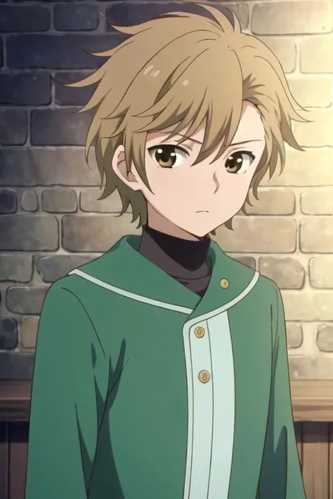 masterpiece, best quality, illustration, 1boy, solo, male focus, looking at viewer, upper body, depth of field, anime coloring, , <lora:shuka_akagami_no_shirayuki-hime:0.68>, shuka_akagami_no_shirayuki-hime, brown hair, brown eyes, , caps, science fiction xenopunk,