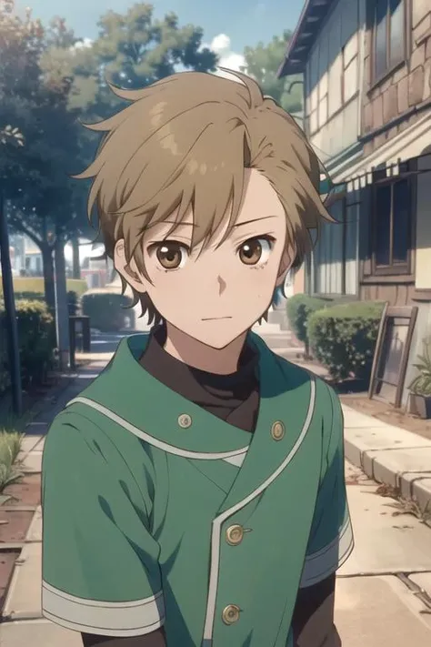 masterpiece, best quality, , 1boy, solo, male focus, looking at viewer, upper body, depth of field, , realistic, <lora:shuka_akagami_no_shirayuki-hime:0.76>, shuka_akagami_no_shirayuki-hime, brown hair, brown eyes, , atompunk,
