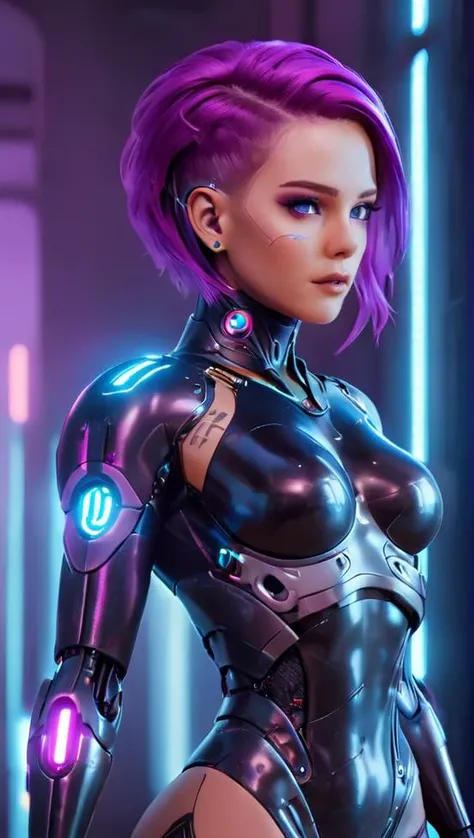 cinematic film still neonpunk style futuristic style biomechanical style 1woman,breasts,hologram,makeup,multicolored_hair,solo,tattoo,(technical diagram:1.4),(character design sheet:1.4),<lora:extremely_detailed:0.8>,extremely detailed,<lora:Enhanced_lighting_details_v1:0.8>,<lora:More_interesting_backgrounds:0.8>,IBG,<lora:more_details:1>,<lora:zavy-cbrpnk-sdxl:0.8>,zavy-cbrpnk,faceplate,, blend of organic and mechanical elements, futuristic, cybernetic, detailed, intricate, sleek, modern, ultramodern, high tech, detailed, cyberpunk, vaporwave, neon, vibes, vibrant, stunningly beautiful, crisp, detailed, sleek, ultramodern, magenta highlights, dark purple shadows, high contrast, cinematic, ultra detailed, intricate, professional . shallow depth of field, vignette, highly detailed, high budget, bokeh, cinemascope, moody, epic, gorgeous, film grain, grainy