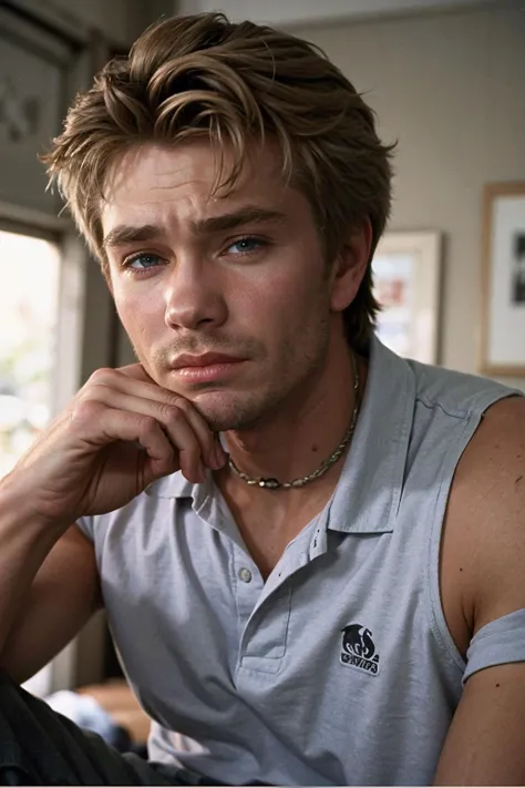 portrait,Solo,1man dg_ChadMM,masculine,brooding,polo shirt,1990s teen drama on WB,
<lora:dg_ChadMMv1:0.8>,
