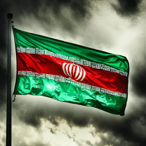 the Iran  flag,IranFlag,Hyperrealistic,Hyperdetailed,realistic,masterpiece,best quality,ultra realistic,High Detail,<lora:AsiaFlags01-000002:1>,Cinematic Lighting,in winter,rain,rainy days,cloudy,city,cityscape,street,