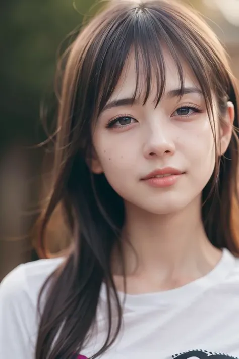 dressed, (photo realistic:1.4), (hyper realistic:1.4), (realistic:1.3),
(smoother lighting:1.05), (increase cinematic lighting quality:0.9), 32K,
1girl,20yo girl, realistic lighting, backlighting, light on face, ray trace, (brightening light:1.2), (Increase quality:1.4),
(best quality real texture skin:1.4), finely detailed eyes, finely detailed face,
(tired and sleepy and joy:0), (laugh:0), face closeup, t-shirts,
(Increase body line mood:1.1), (Increase skin texture beauty:1.1)
<lora:sd-No.217-000006:0.6>