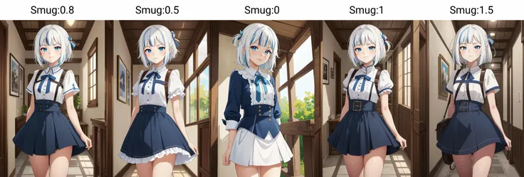 Petite, 1 girl, Solo, Small girl, (White hair, Medium curved bob: 1.2),Yellow eyes, Medium breasts, School shirt, School skirt, Standing, From forward