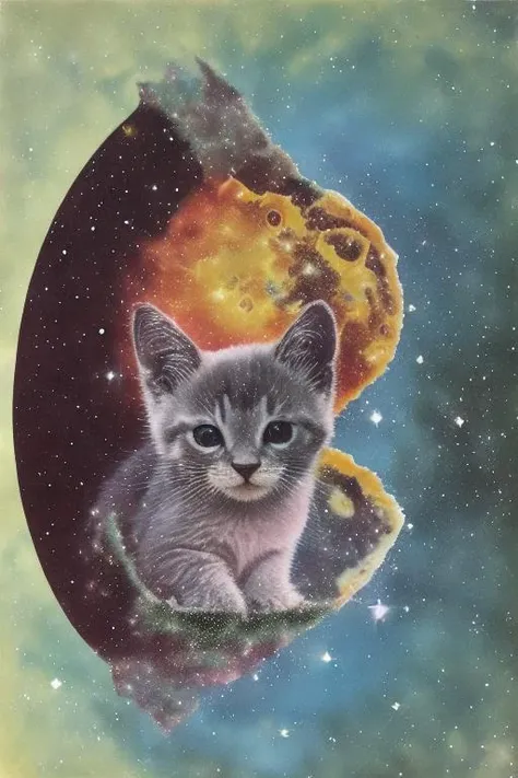 space kitten, inside a glass orb, (floating in space:1.1), koi fish floating outside
jubbslineart_v2