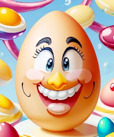 <hypernet:MrEggo:0.7>  cute ((cartoon painted smiling egg))