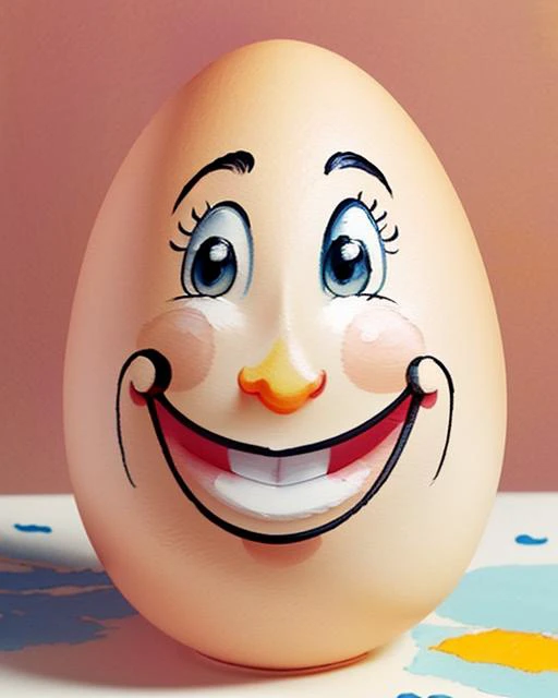 <hypernet:MrEggo:0.7>  cute ((cartoon painted smiling egg))